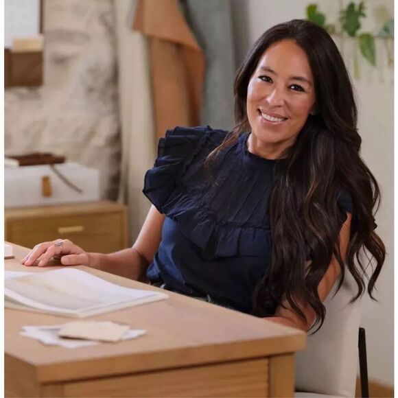 Veronica Beard 'Tamsyn' Ruffle Detail Top Navy - Size 8 - Picture 1 of 9